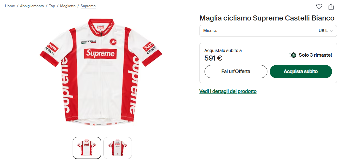supreme 2025 castelli tshirt